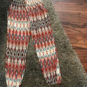 Orange Multi- Colored Woman’s pants